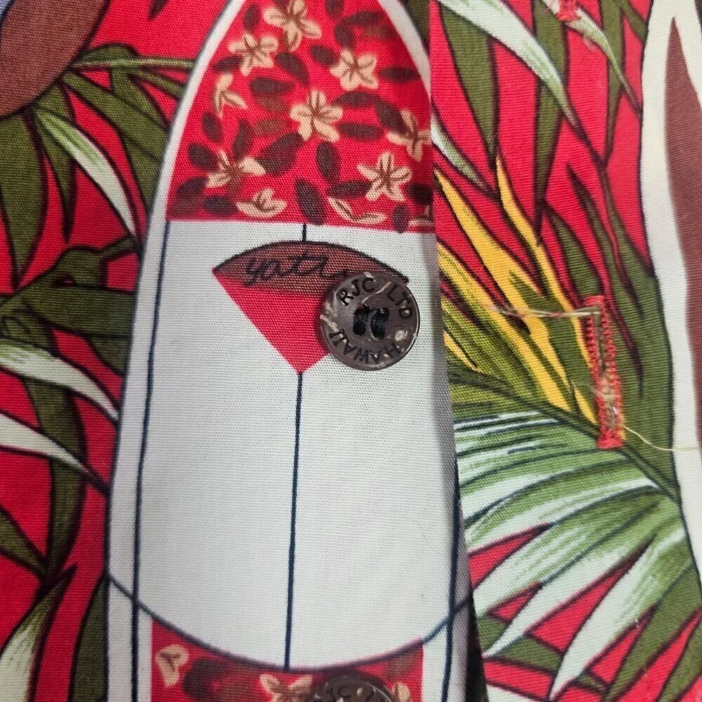 RJC Infant Boy Hawaiian Shirt Shorts Set 6M Cotton Surfboard Tropical Pattern NE